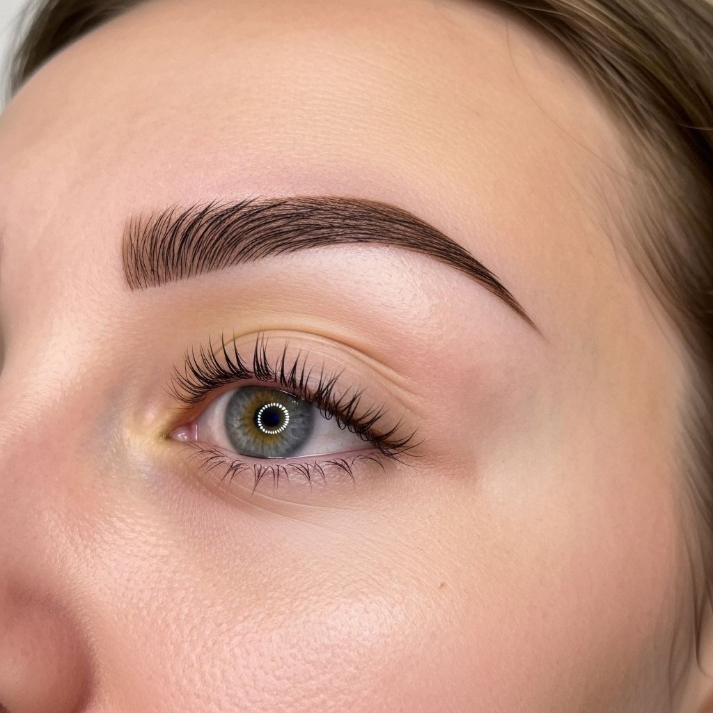 After brow treatment